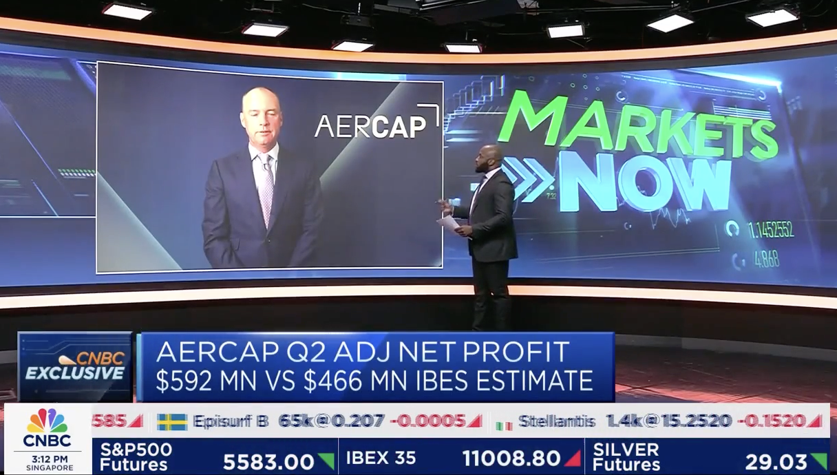 AENGUS KELLY, CEO OF AERCAP,  SPEAKS TO CNBC'S ‘SQUAWK BOX’ EUROPE