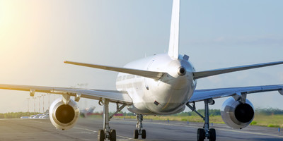 Aircraft on the runway.