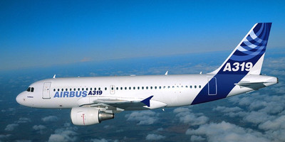 Air France's Airbus A320 aircraft flying through the sky.